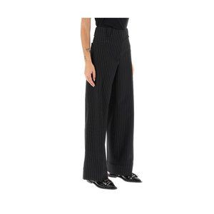 NWT Ganni pinstriped wide leg pants Size EU 34 for Women